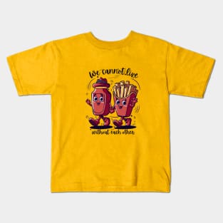 We cannot live without each other Kids T-Shirt